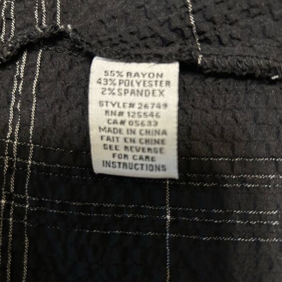 Habitat top sz XXL Crepe black relaxed fit lots of details - Picture 5 of 9